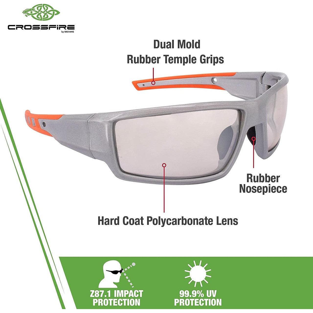 Crossfire Cumulus 412215 Safety Glasses Key Features