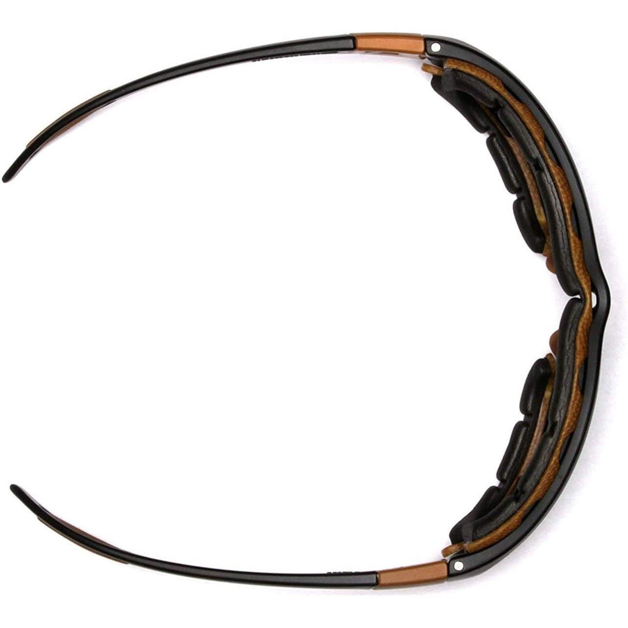 Carhartt Carthage Safety Glasses/Goggles Black Frame Gray Anti-Fog Lens CHB420DTP Top