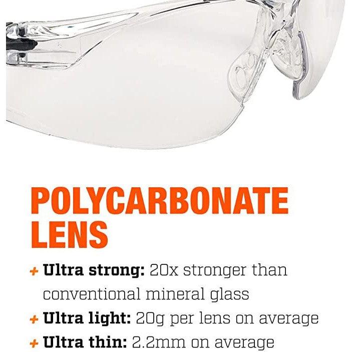 Bolle Rush Plus Small PSSRUSP064B BSSI Ballistic Safety Glasses Lens Information