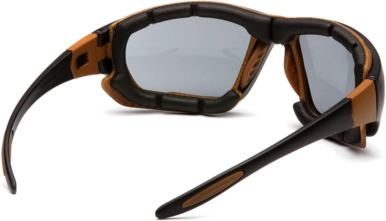 Carhartt Carthage Safety Glasses/Goggles Black Frame Gray Anti-Fog Lens CHB420DTP Inside