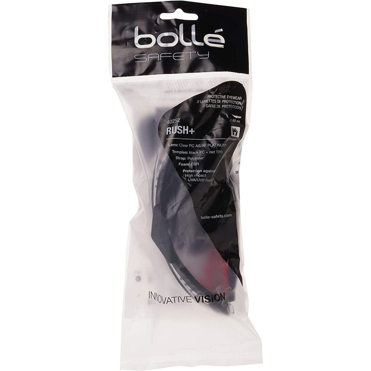 Bolle Rush Plus 40252 Safety Glasses Package Front