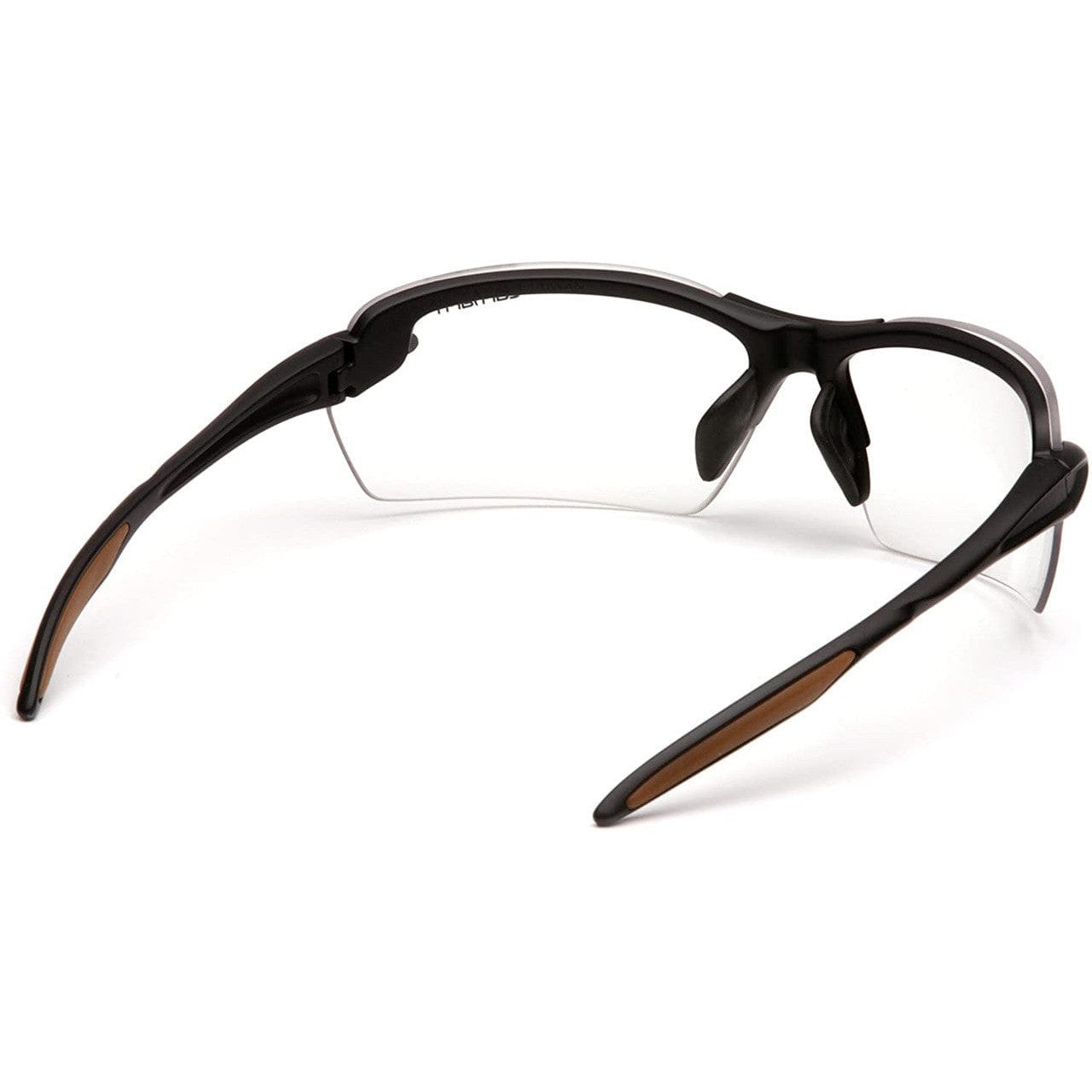 Carhartt Spokane Safety Glasses with Black Frame and Clear Lens CHB310D Inside