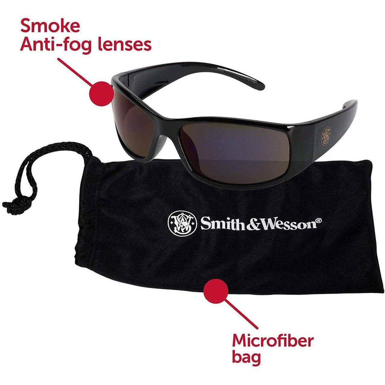 Smith & Wesson Elite Safety Glasses with Smoke Anti-Fog Lens 21303 Key Features