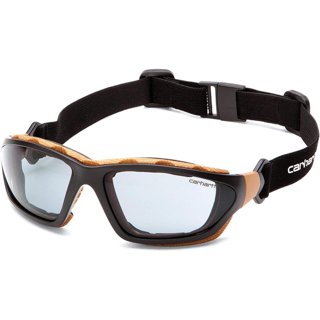 Carhartt Carthage Safety Glasses/Goggles Black Frame Gray Anti-Fog Lens CHB420DTP Goggle Front