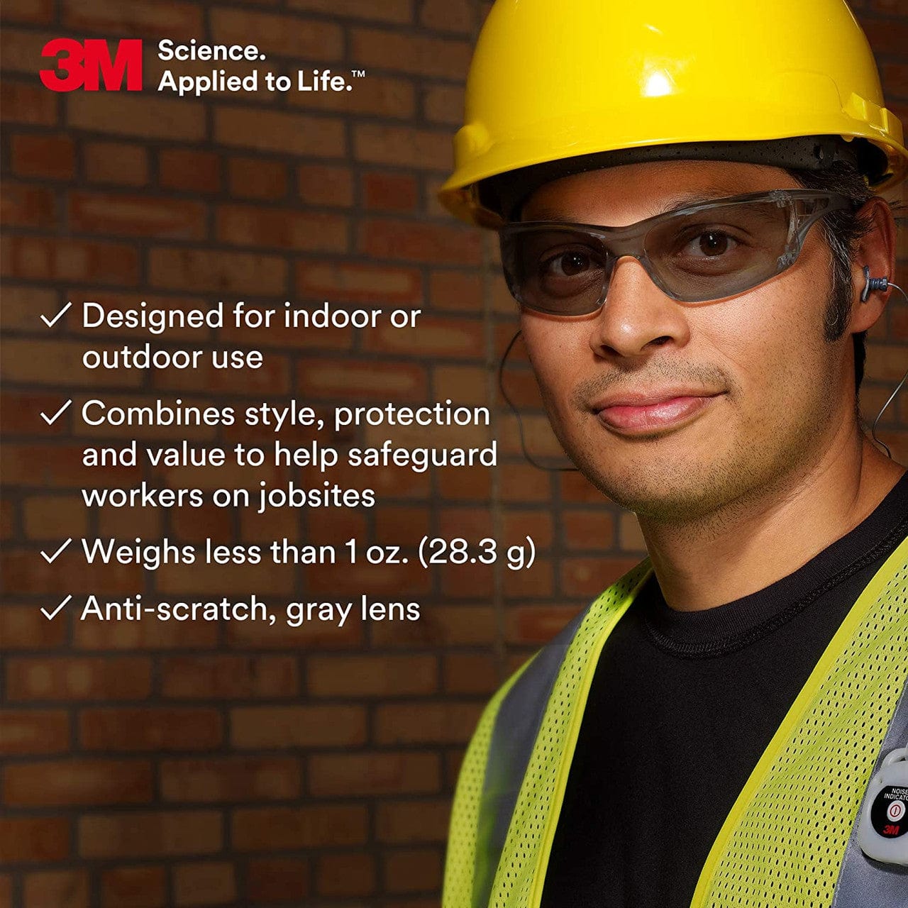3M Virtua AP Safety Glasses with Gray Lens 11815 Specs