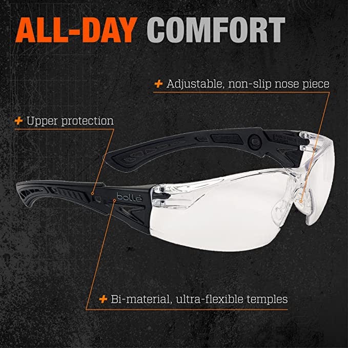 Bolle Rush Plus Small PSSRUSP064B BSSI Ballistic Safety Glasses