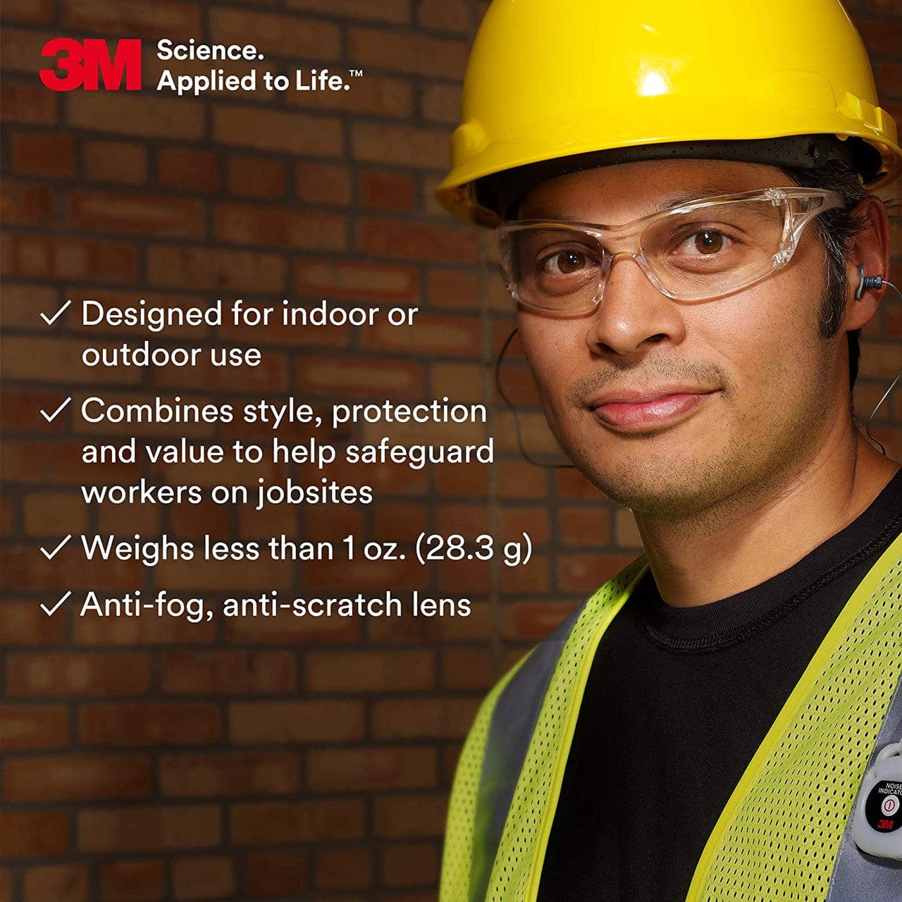 3M Virtua AP Safety Glasses with Clear Anti-Fog Lens 11818 Specs