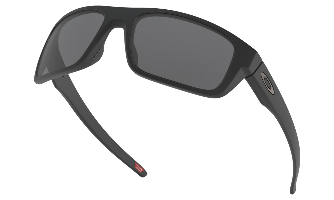 Oakley Drop Point Sunglasses with Matte Black Frame and Grey Lens OO9367-0160 Profile View