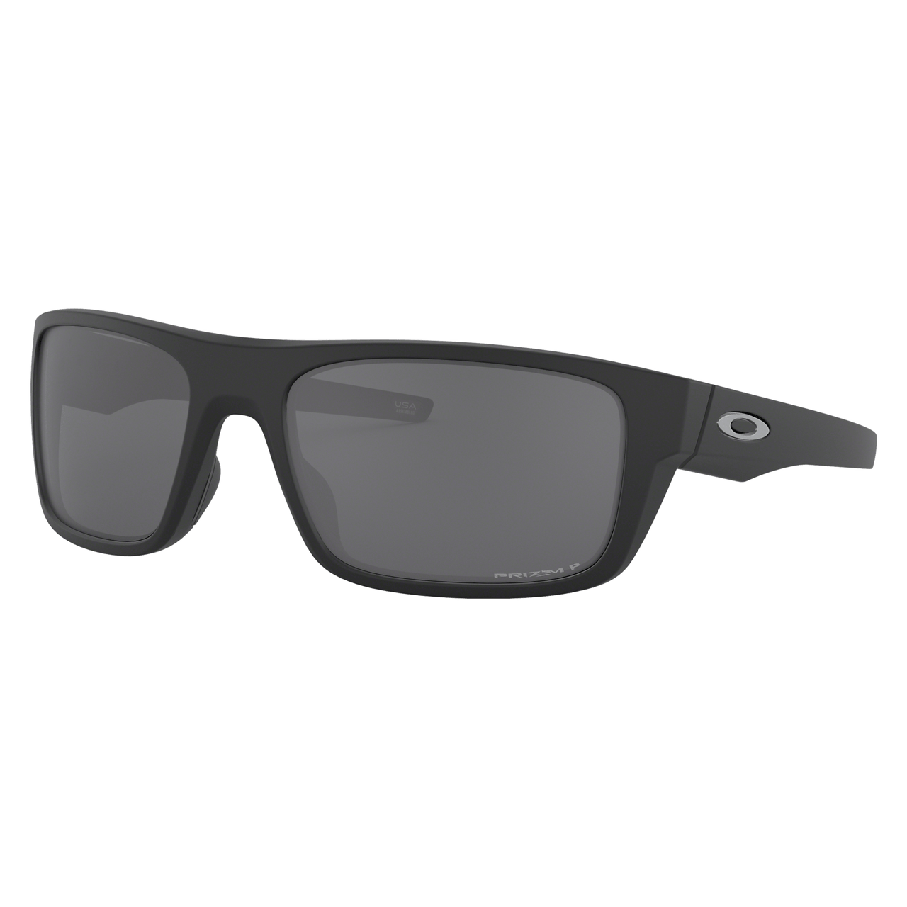 Oakley Drop Point Sunglasses with Matte Black Frame and Prizm Black Polarized Lens