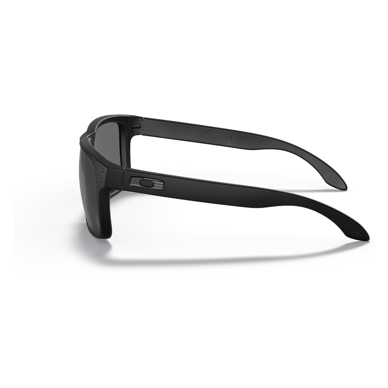 Oakley SI Holbrook Sunglasses with Matte Black Tonal USA Flag Frame and Grey Lens OO9102-E555 Side View