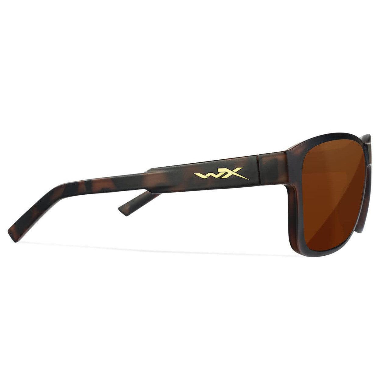 Wiley X Trek Safety Sunglasses with Brown Frame and Captivate Polarized Copper Lens AC6TRK06 - Right View