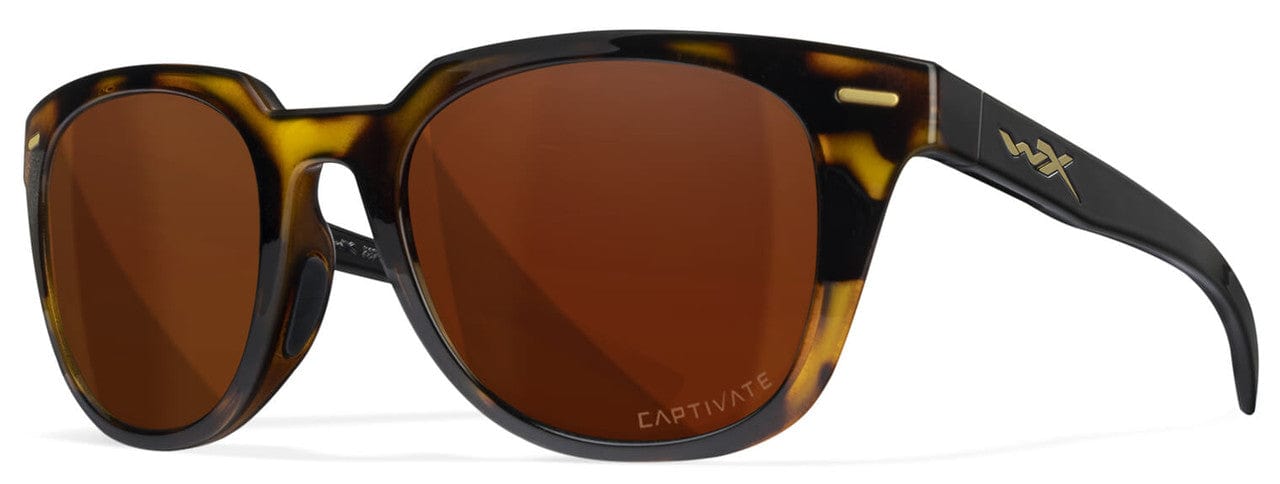 Wiley X Ultra Safety Sunglasses with Demi Frame and Captivate Polarized Copper Lens AC6ULT06