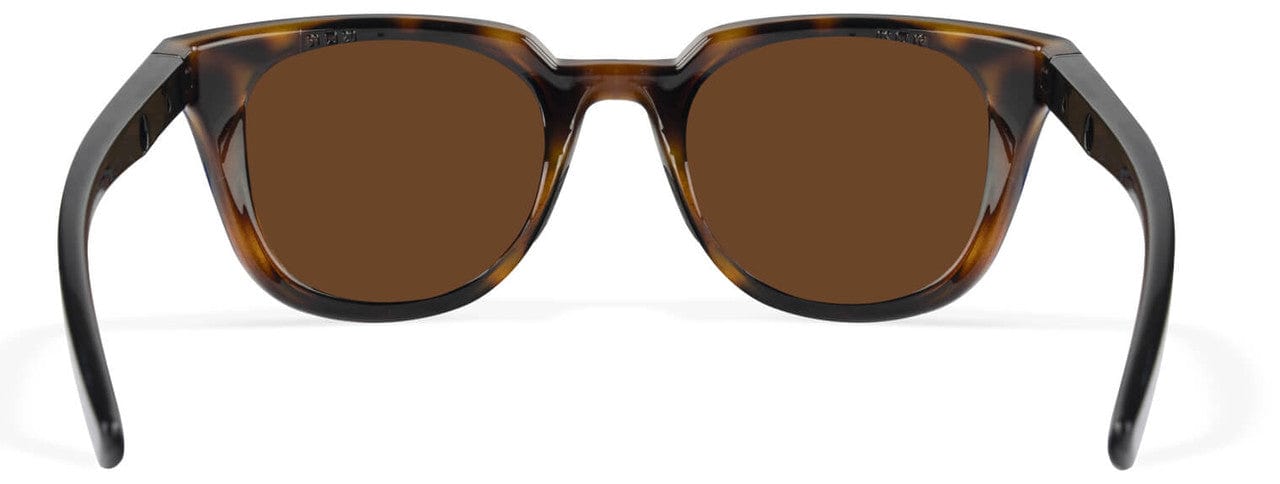Wiley X Ultra Safety Sunglasses with Demi Frame and Captivate Polarized Copper Lens AC6ULT06 - Back View