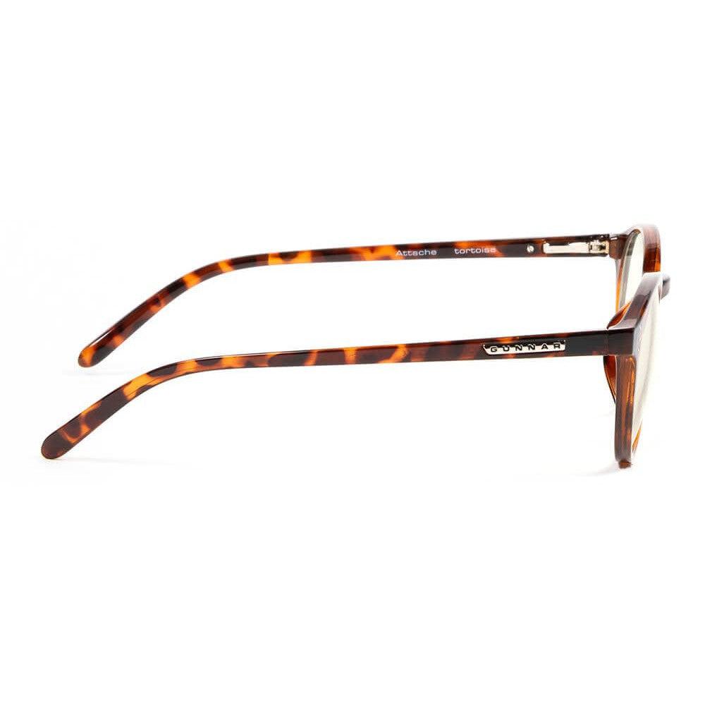 Gunnar Attache Computer Reading Glasses with Tortoise Frame and Clear Lens - Side
