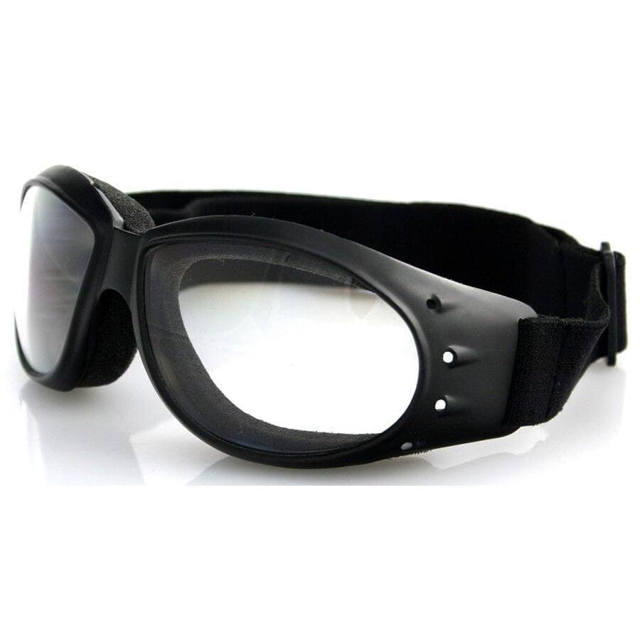 Bobster Cruiser Motorcycle Goggles with Black Frame and Clear Anti-Fog Lens