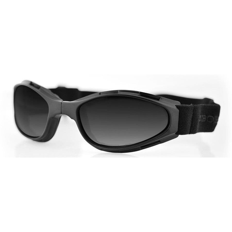 Bobster Crossfire Folding Goggle with Black Frame and Smoke Lens