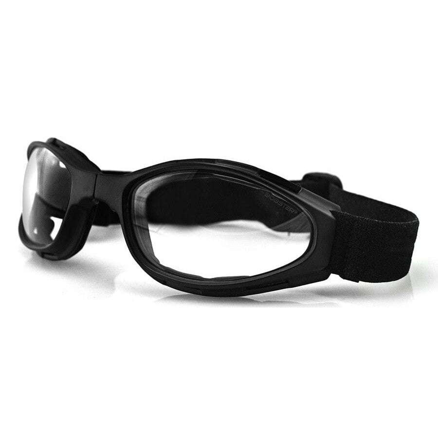 Bobster Crossfire Folding Goggle with Black Frame and Clear Lens