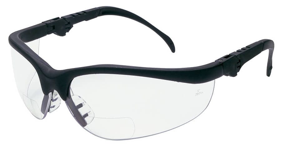 Crews Klondike Magnifiers Bifocal Safety Glasses With Clear Lens