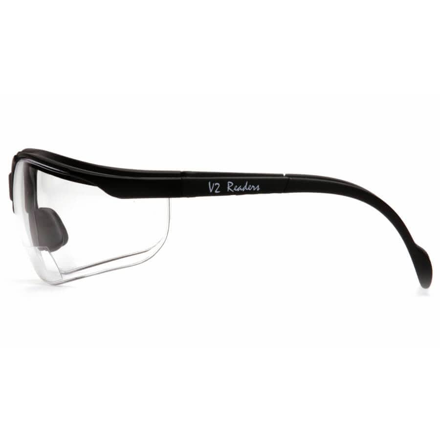 Pyramex V2 Reader Bifocal Safety Glasses with Clear Lens - Side