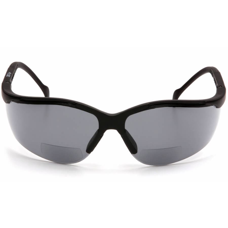 Pyramex V2 Reader Bifocal Safety Glasses with Gray Lens - Front