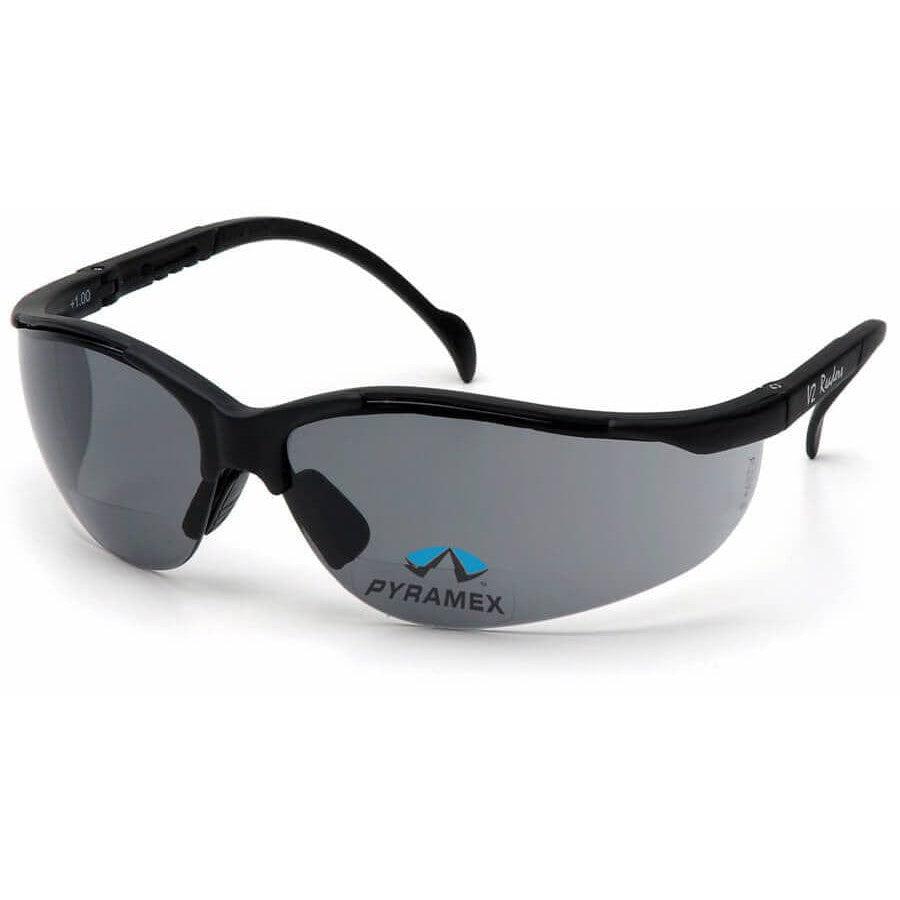 Pyramex V2 Reader Bifocal Safety Glasses with Gray Lens