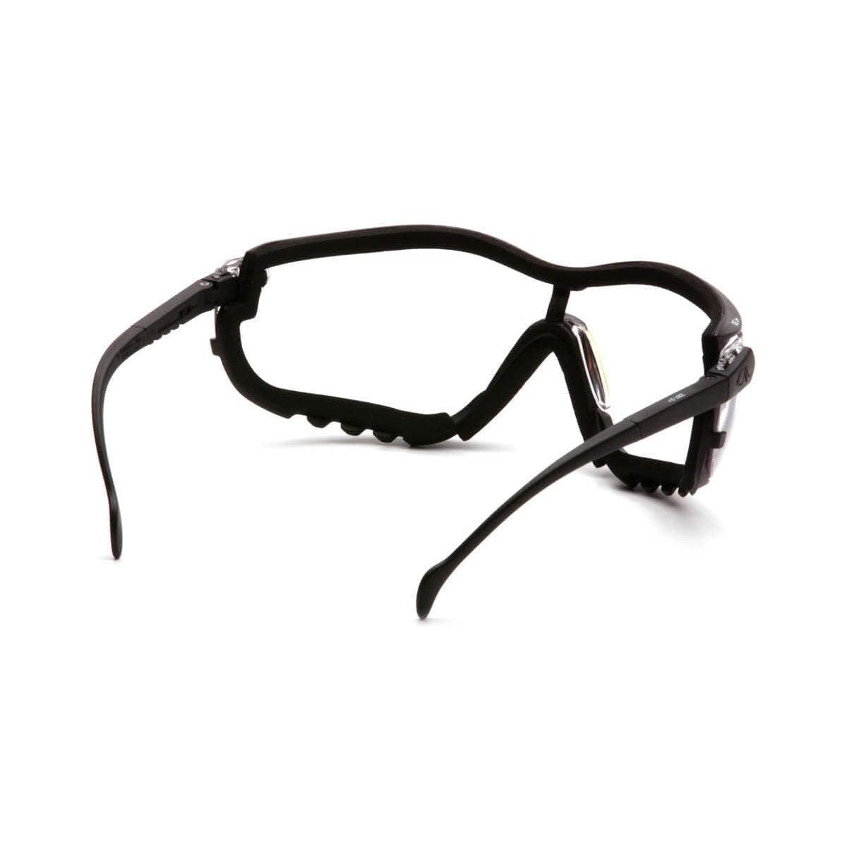 Pyramex V2G Bifocal Safety Glasses/Goggles with Black Frame and Clear Lens - Back