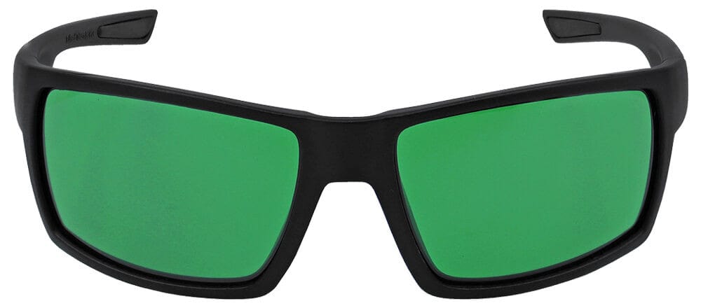 Bullhead Sawfish Safety Glasses with Green LED Blocker Lens BH26619 - Front View