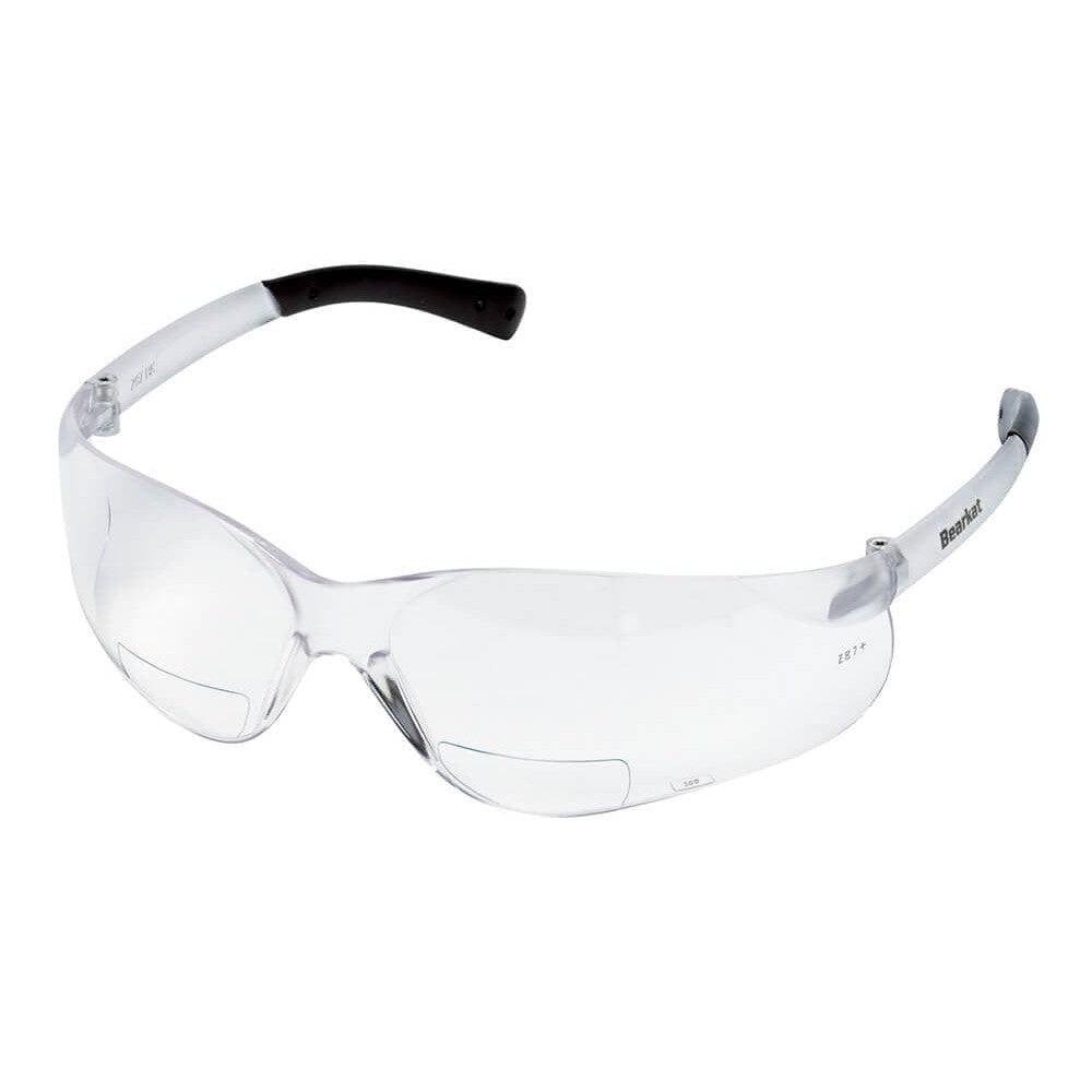 Crews Bearkat Magnifiers Bifocal Safety Glasses With Clear Lens