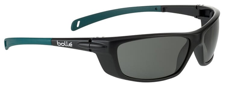 Bolle Baxter Safety Glasses with Black Frame and Polarized Smoke Lens