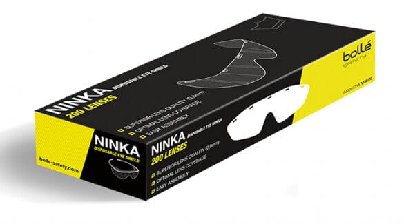Bolle Ninka Medical Eye Shield Lens Box with 200 Anti-Fog Lenses - Box