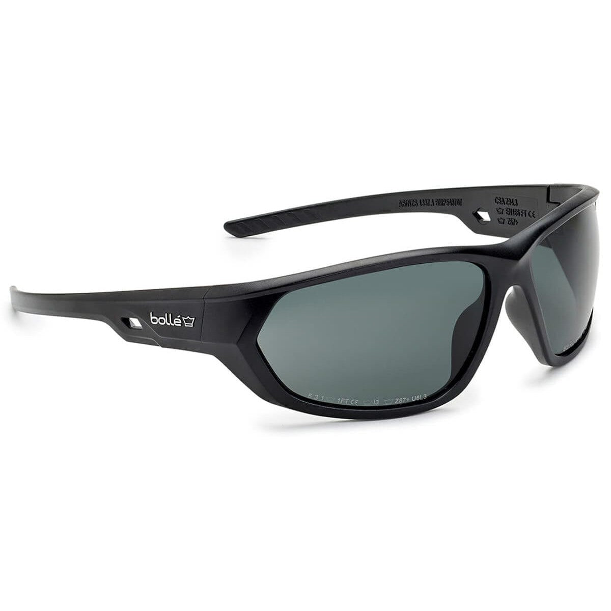 Bolle Komet Safety Glasses with Polarized Smoke Lens