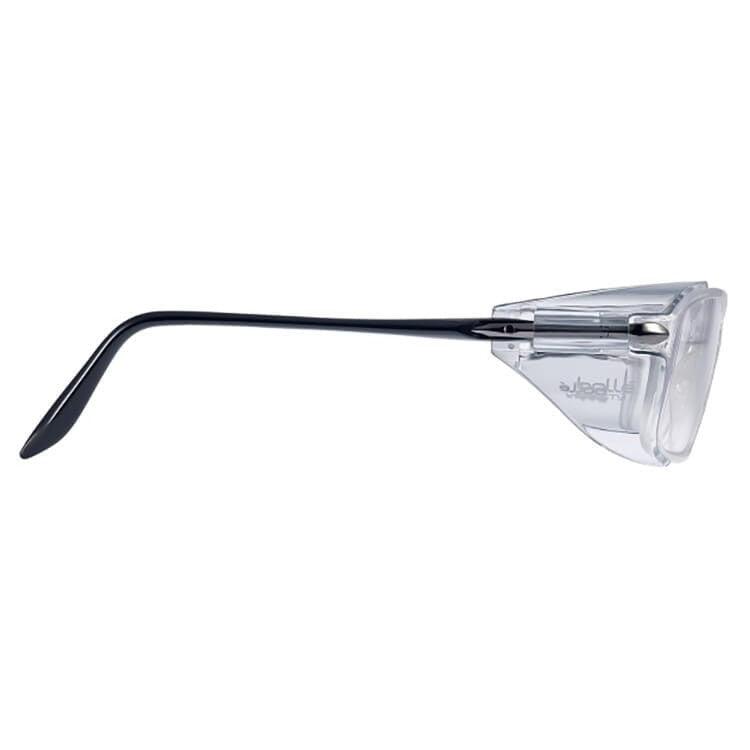 Bolle B809L Safety Glasses with Side Shields and Clear Blue-Blocker Lens - Side View
