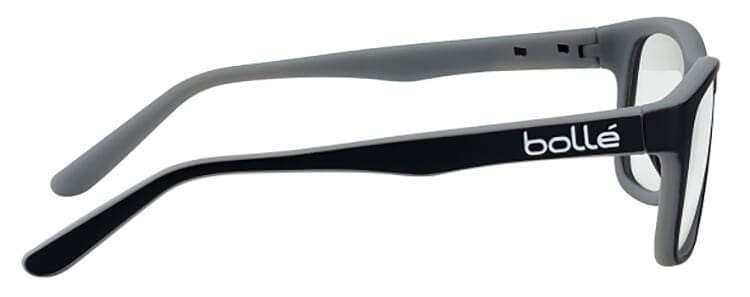 Bolle Kick Office Safety Glasses with Side Shields and Clear Blue-Blocker Lens - Side View PXFOFKI109