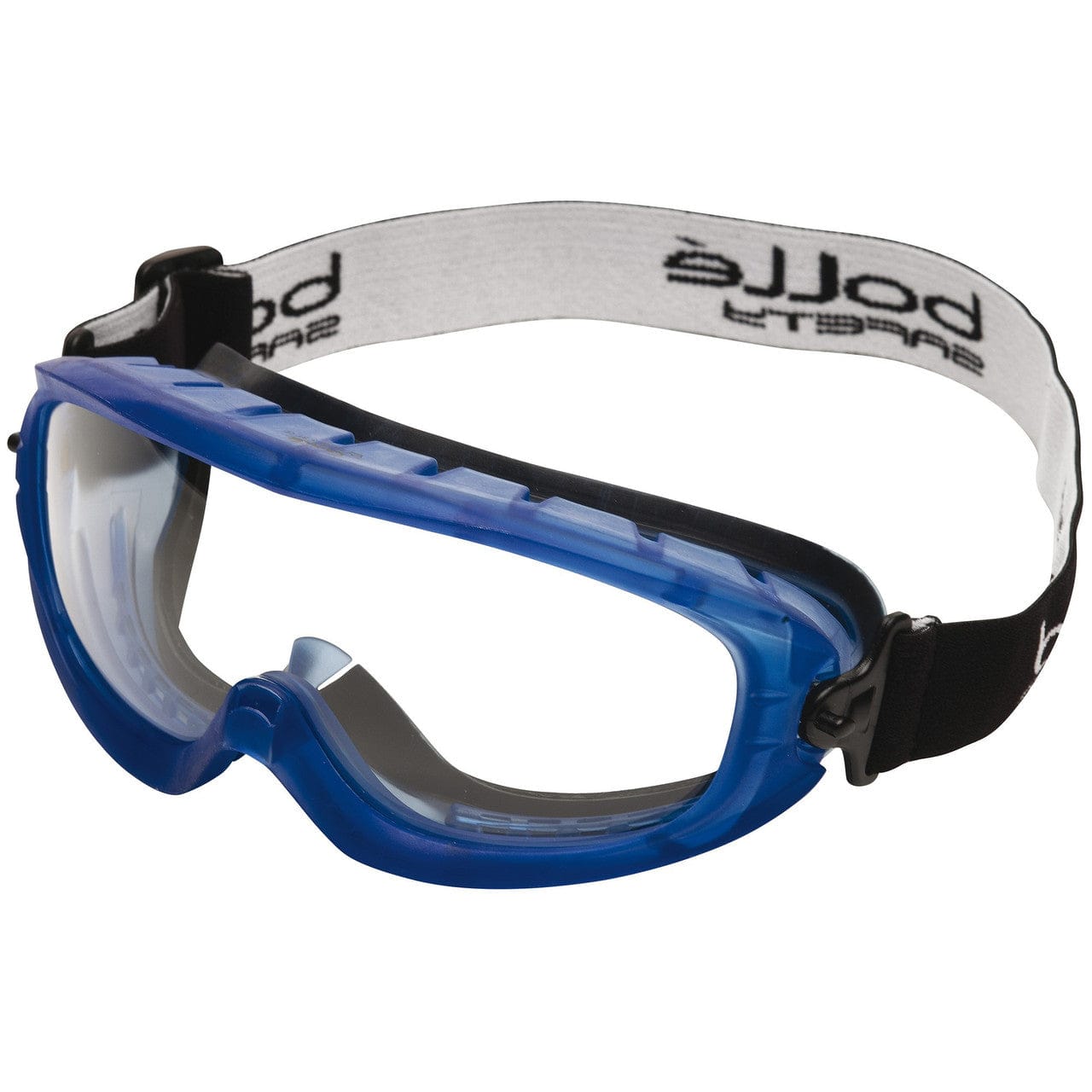 Bolle 40092 Atom Safety Goggles Blue Frame Clear Lens