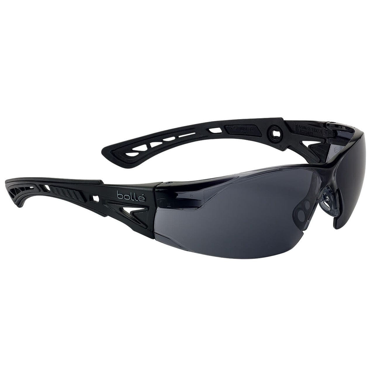 Bolle Rush Plus Small BSSI Ballistic Safety Glasses with Smoke Platinum Anti-Fog Lens PSSRUSP443B