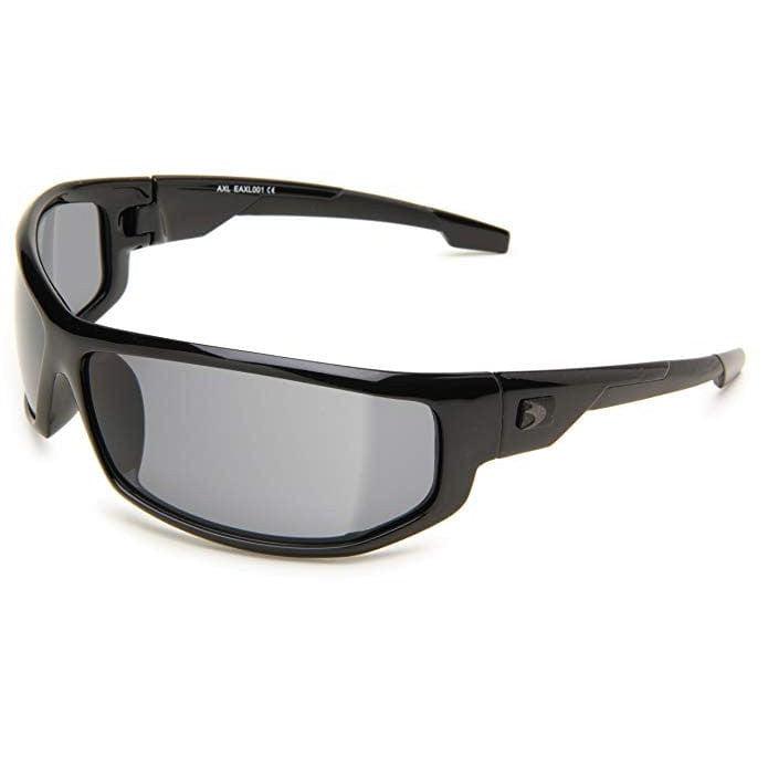 Bobster AXL Motorcycle Sunglasses with Black Frame and Smoke Anti-Fog Lenses