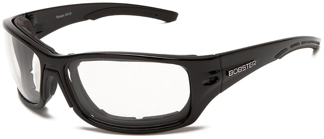 Bobster Rukus Motorcycle Sunglasses with Black Frame and Anti-Fog Photochromic Lens