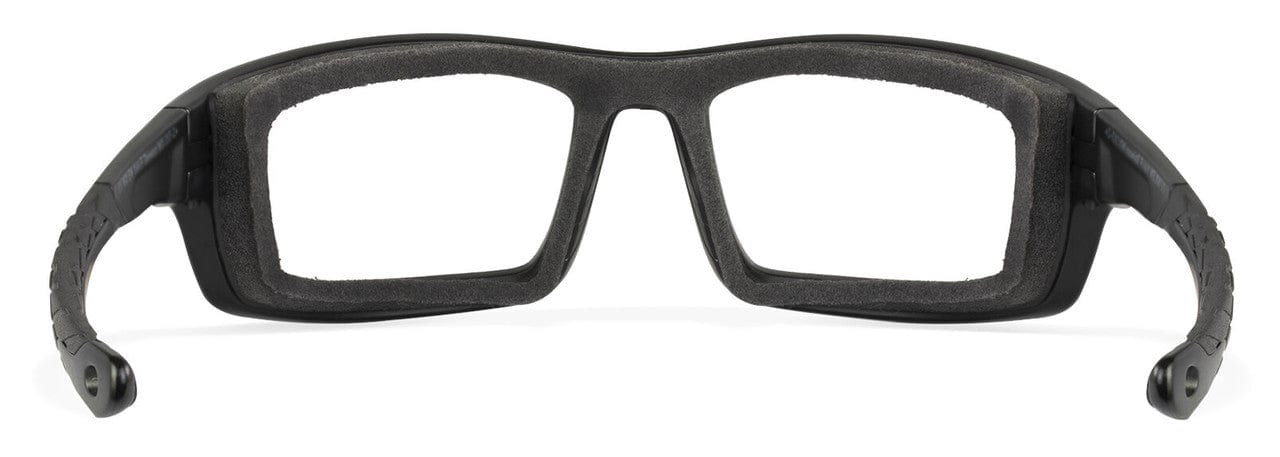 Wiley X Grid Safety Glasses with Black Frame and Clear Lens CCGRD03 - Back View