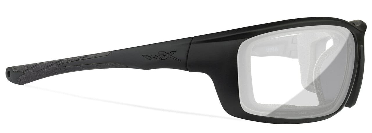 Wiley X Grid Safety Glasses with Black Frame and Clear Lens CCGRD03 - Right View