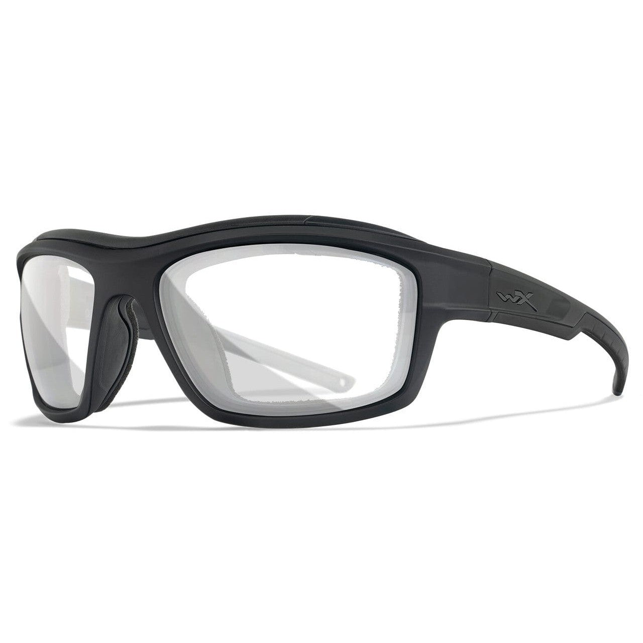 Wiley X Ozone Safety Glasses with Black Foam-Padded Frame and Clear Lens CCOZN03