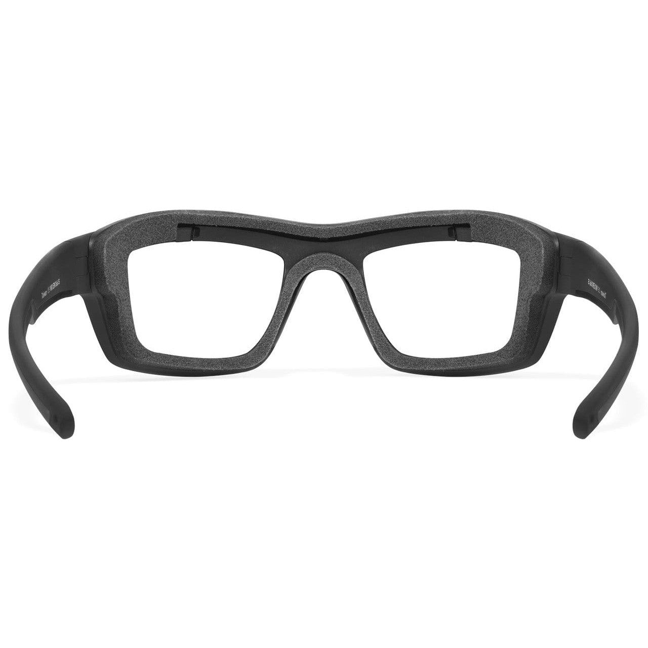 Wiley X Ozone Safety Glasses with Black Foam-Padded Frame and Clear Lens CCOZN03 - Back View
