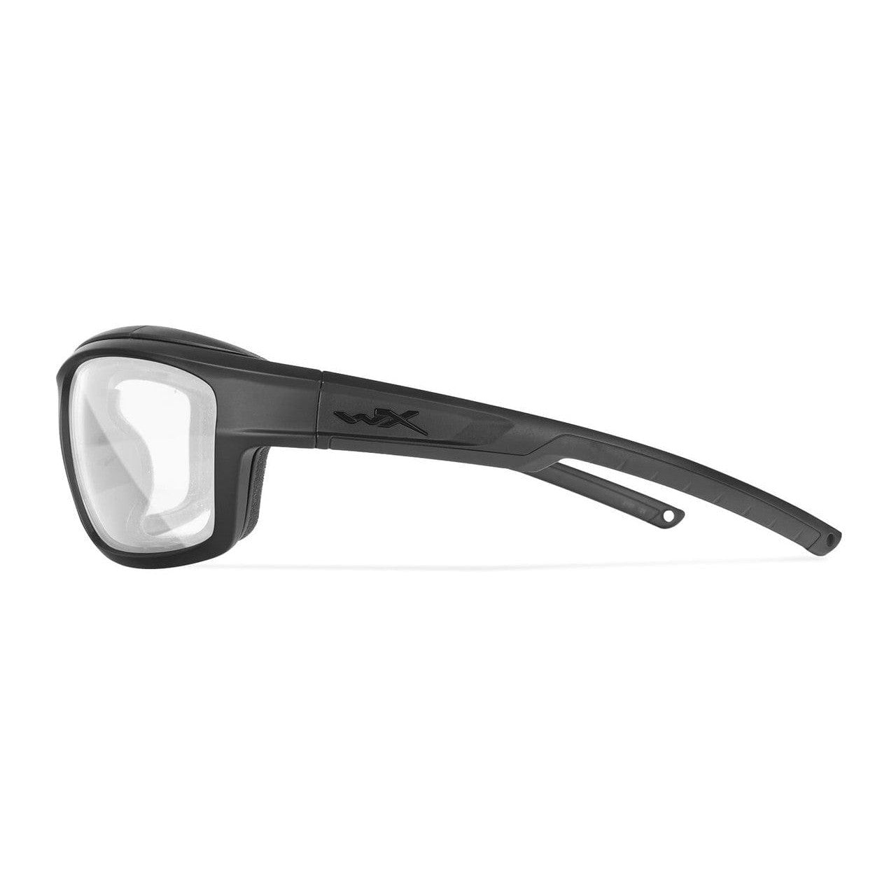 Wiley X Ozone Safety Glasses with Black Foam-Padded Frame and Clear Lens CCOZN03 - Left View
