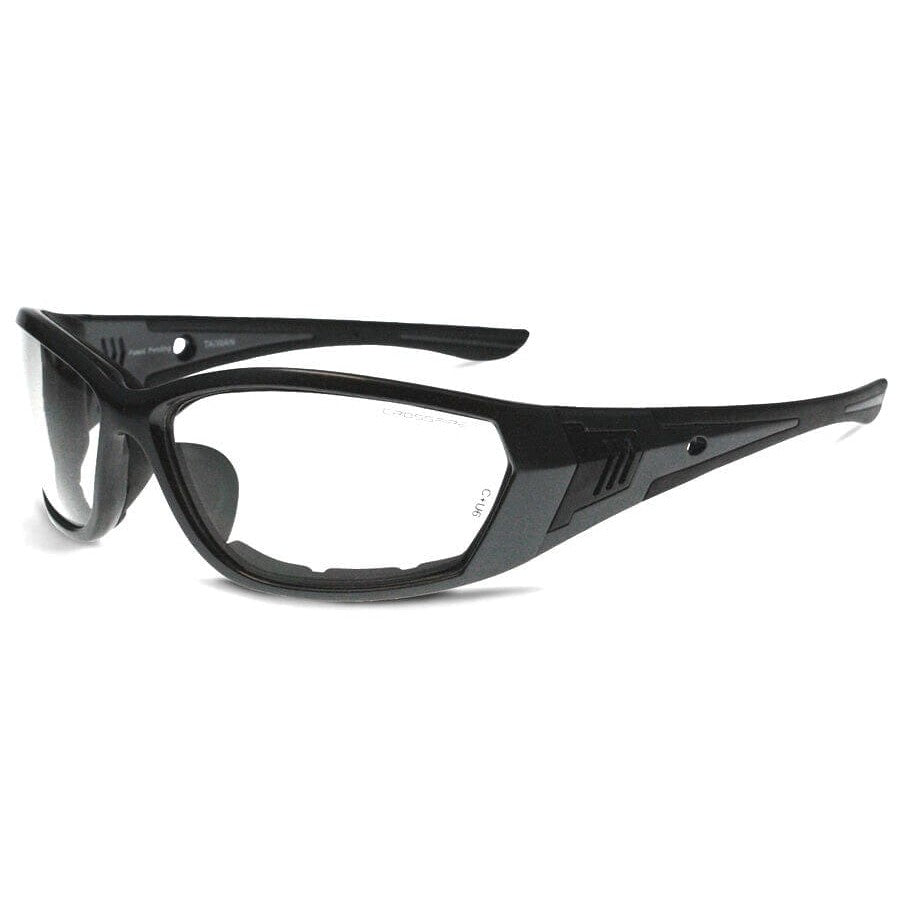 Crossfire 710 Foam Lined Safety Glasses with Pearl Gray Frame and Clear Anti-Fog Lens