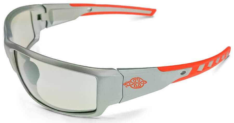Crossfire Cumulus 412215 Safety Glasses with Silver Frame and Indoor-Outdoor Lens