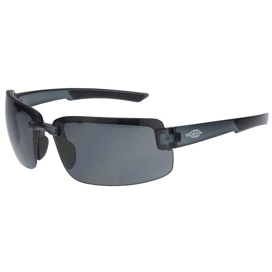 Crossfire ES6 Safety Glasses with Crystal Black Frame and Smoke Lens