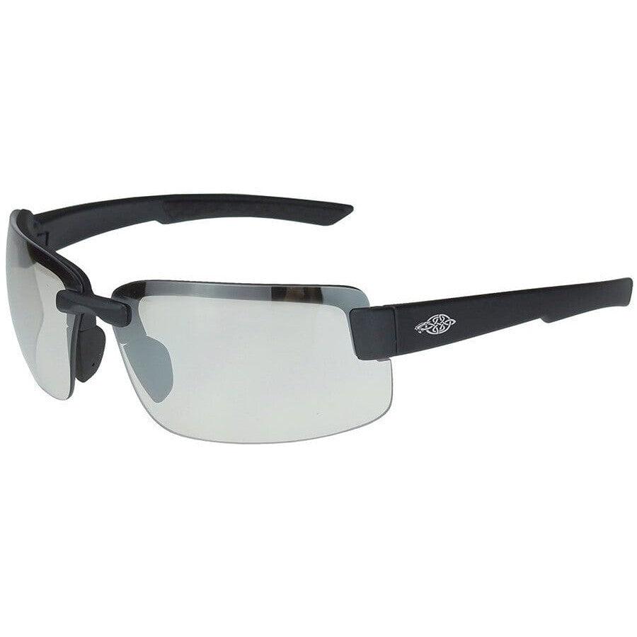 Crossfire ES6 Safety Glasses with Matte Black Frame and Indoor-Outdoor Lens