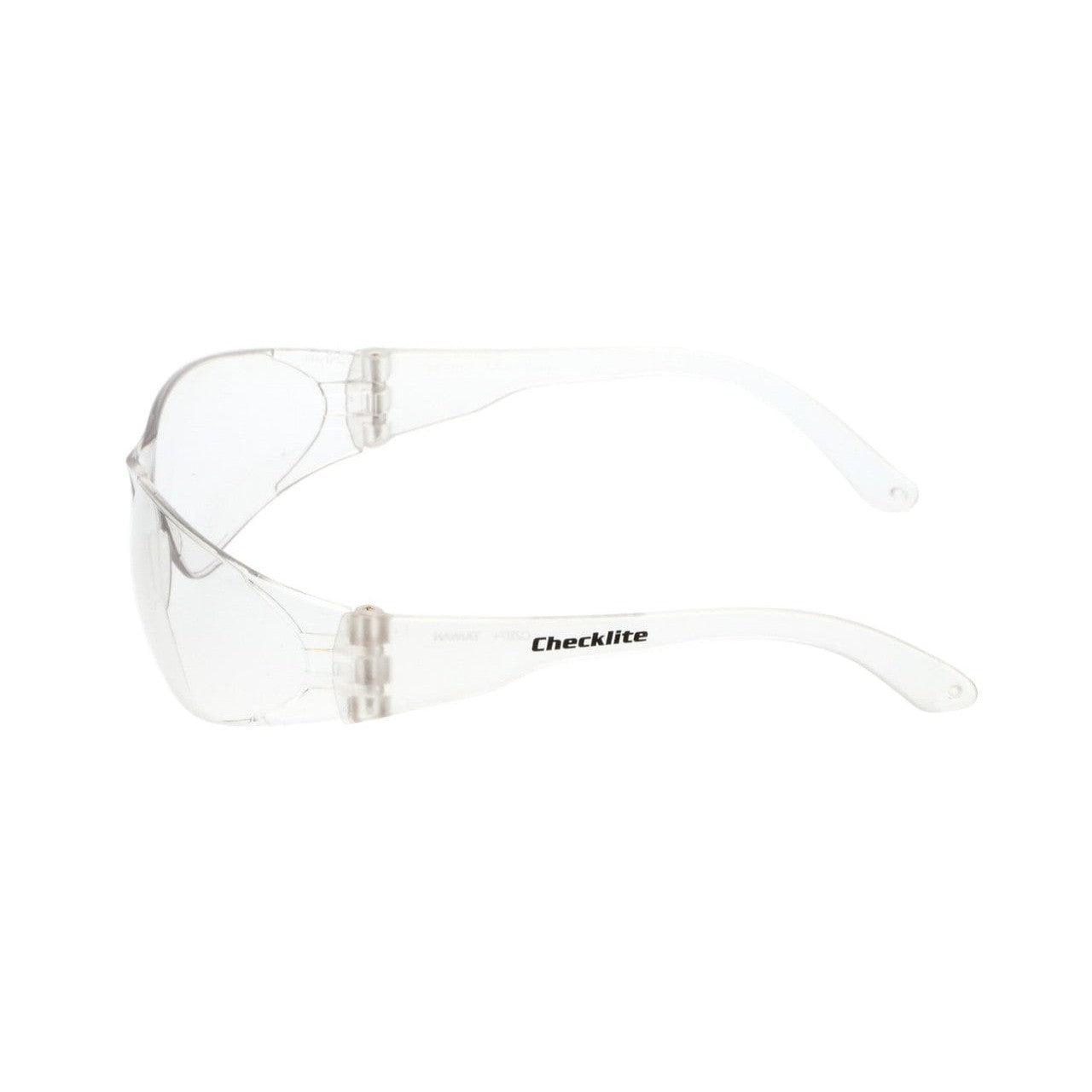 Crews Checklite Safety Glasses with Clear Lens CL110 Side View