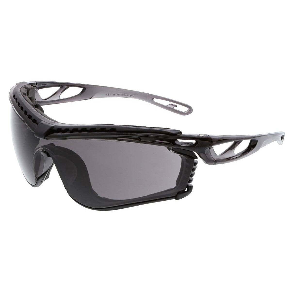 Crews Checklite CL5 Safety Glasses with Foam Gasket and Gray Anti-Fog Lens CL512PF