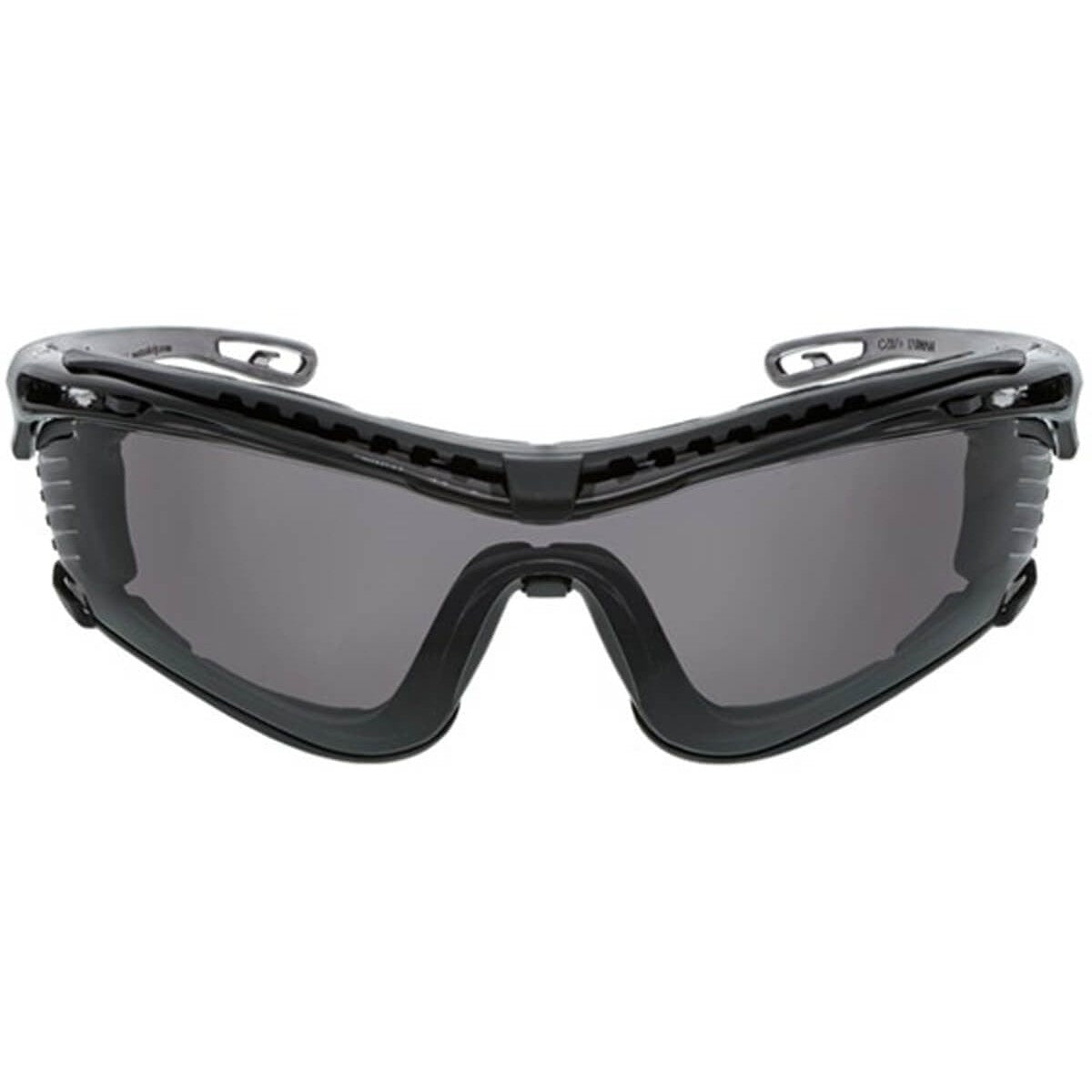 Crews Checklite CL5 Safety Glasses with Foam Gasket and Gray Anti-Fog Lens CL512PF - Front View