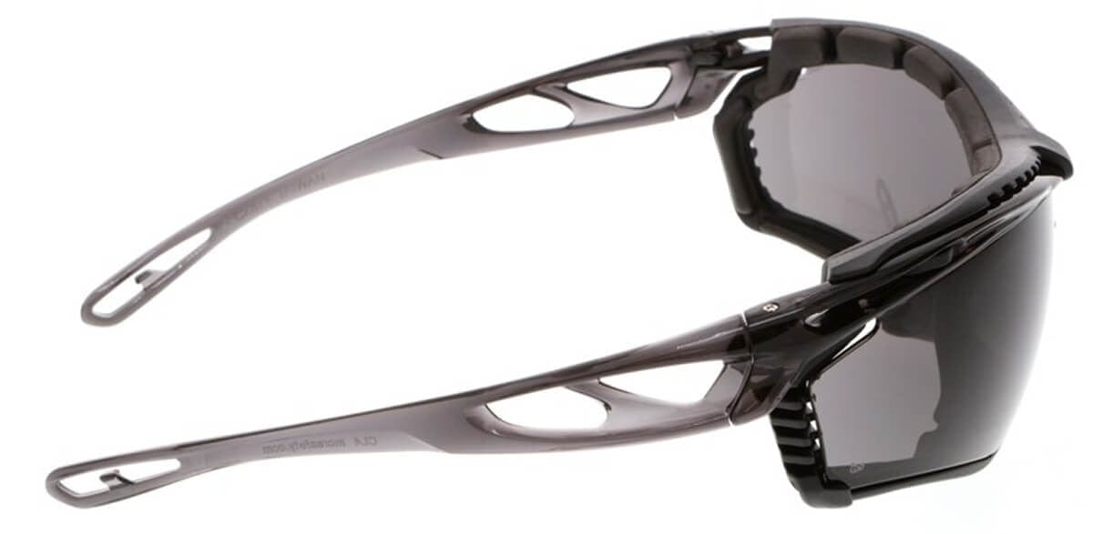 Crews Checklite CL5 Safety Glasses with Foam Gasket and Gray Anti-Fog Lens CL512PF - Side View